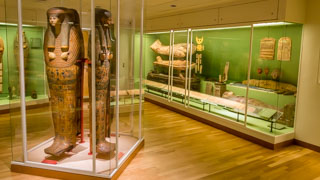 Mummie egiziane presso il Museo Nazionale di Danimarca, Copenaghen, Danimarca